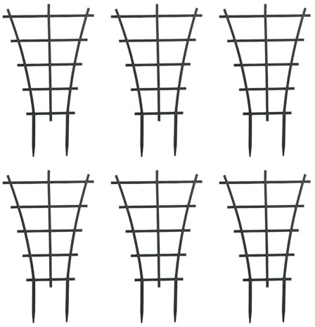 6 Stück Rankhilfe für Zimmerpflanzen,Rankgitter Braune Kletterpflanzen Unterstützung,Stabil&Langlebig für Himbeeren,Tomaten,Blumengitter&Pflanzengitter,Rankenhilfe für Pflanzen in Blumentöpfen&Garten