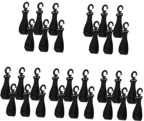 Toddmomy 30pcs Boat Mooring Line Hook Dock Tie for Elastic Outdoor Hook Boat Rope Sailing Random Style