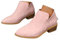 ticticlily Bottine Femme Vintage Chelsea Cowboy Bottes Chaudes Imperméable Confortable Sans Lacet Chaussures Hiver Motardes Boots C Rose 41 EU