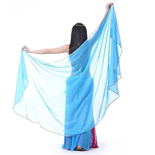 YZDMDM Bauchtanz Schal Chiffon Einfarbig Halbrunder Bauchtanz-Schleier