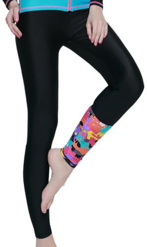 nadamuSun Schwimm Leggings Damen UV Schutz Schwimmhose Hose Bademode Watersport