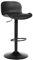 Flysky Barhocker, Höhenverstellbar Bar Stool, Moderner Barhocker aus PU-Leder mit Fußstütze, Küchenstühle mit Rückenlehne für Esszimmer, Kücheninsel, Pub, Schwarz