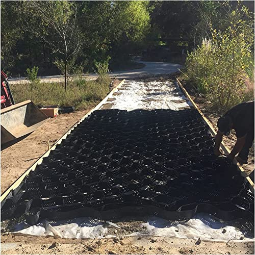 Bodengitter, 5 cm tief, durchlässige Wabe für Einfahrten, Gehwege, Kies und Bodenstabilisierung (4 x 10 m) – umweltfreundliche Lösung