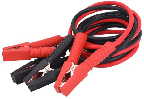 R46C Starthilfekabel 2x2m Überbrückungskabel für KFZ PKW LKW Batterie, Starterkabel mit Vollisolierten Klemmen, Flexibel und Robust, Ideal für Notfälle im Winter