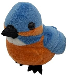 Cornelißen Eisvogel Kuscheltier L 11 cm Blau Plüschtier Vogel Stofftier Kinder Geschenk