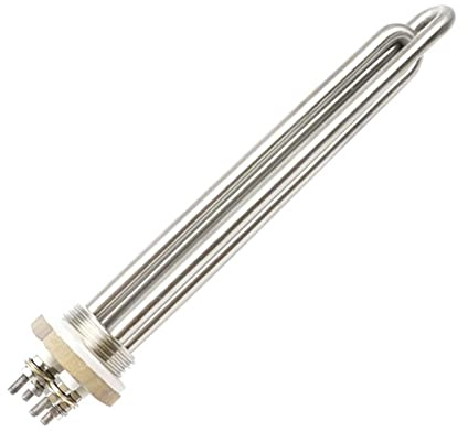 Élément chauffant 12v 600W DN25, élément en acier inoxydable, chauffage solaire for voiture/camping-car,Protection contre la surchauffe(Heater)