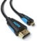 JAMEGA - 1m Micro HDMI-Kabel 2.0 | 4K Ultra HD 2160p / Full HD 1080p | 3D / ARC/CEC/HDR | High Speed mit Ethernet kompatibel mit Raspberry Pi 4, Gopro, Lenovo, TV, PC, Notebook