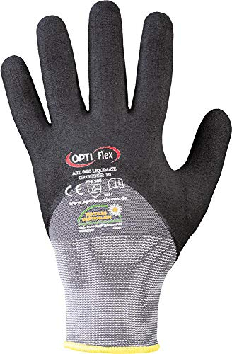 Elysee Handschuh Liquimate Größe, 1 Stück, 10, schwarz/grau, 0685-10