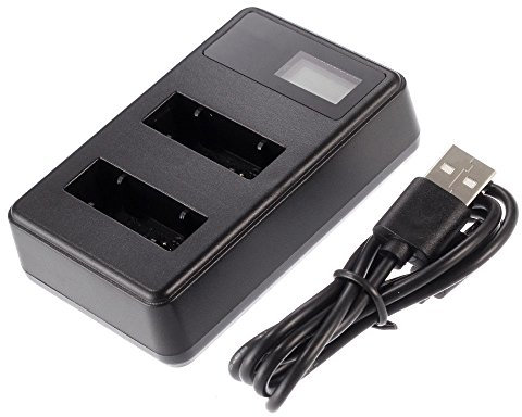 Fotga LCD Dual USB / 2 EN-EL15 Chargeur de Batterie pour Nikon D7500 D7200 D7100 D7000 D850 D800 D610 D750 D810A D800E D600 D500 V1 MB-D11 MB-D12 MB-D15 DSLR Caméras