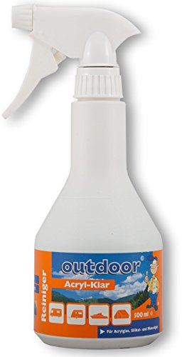 Outdoor Acryl Glas Reiniger Acrylpflege Politur Zelt Boot Wohnmobil Bad Dusche 500 ml