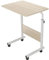 sogesfurniture höhenverstellbar Laptoptisch Laptopständer Computertisch mit Rollen, mobiler Beistelltisch Pflegetisch für Bett und Sofa, 60 * 40 * 71-90cm, Weiß Ahorn 05#1-60MP-BH