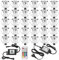 INDARUN LED Bodeneinbauleuchten Aussen RGB 30er Set, Ø30mm WiFi Terrasse Einbaustrahler, Led Terrassenbeleuchtung IP67 Wasserdicht Boden Licht für Küche Garten Treppen