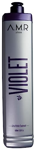 ALISADO DE PROTEÍNAS - alisar el cabello - VIOLET AMR - TRATAMIENTO EXTRA PROTEÍNICO - SIN FORMOL - 1000 ML