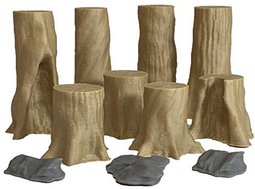 Extruded Gaming Beech Trees Set 2