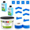 Kit d'Étanchéité SET321 - Film Liquide 12 kg, Coins Intérieurs/Extérieurs, Manchettes Murales, Bande 20 m, Fond 2 l - Pour Douche et Salle de Bain