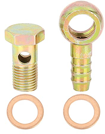 X AUTOHAUX Hohlschraube 14mm Motorrad Bremse Banjo Hohlschrauben Fittings Bolt Washer Kit M14x1,5