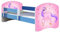 ACMA Kinderbett Jugendbett mit Einer Schublade und Matratze Blau mit Rausfallschutz Lattenrost II 140x70 160x80 180x80 (17 Pony, 140x70)