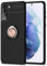 NALIA Housse avec Bague Compatible avec Samsung Galaxy S21 Coque, Silicone Case avec 360-Degres Anneau Rotatif, Support de Voiture Magnetique, Anti-Choc Cover Kickstand Bumper, Couleur:Rose Gold Or