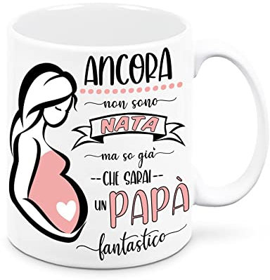 Mr. Gadgets Tazza da regalo - Neo papà Bimbo Bimba Bimbi (Nata)