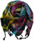 Harrys-Collection PLO Pali Tuch Schal in 20 Farben 100% Baumwolle dick, Farben:Batik gemustert