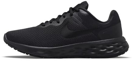 Nike Damen Revolution 6 Road Running Shoe, Black Black Dark Smoke Grey, 42.5 EU