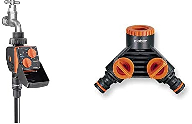 Claber 8423 Aquauno Select & 7724065 Prese Rubinetto 3/4-1/2F, 2 Vie