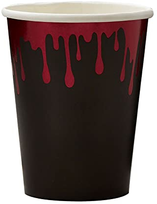 Ginger Ray FRI-129 Gobelets Halloween Noir