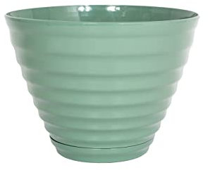 Plant Avenue Plastic Plant Pot, Sage, 40cm