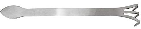 SQXBK Râteau à bonsaï en acier inoxydable avec spatule, mini support de jardinage, cultivateur à 3 griffes pour ameublir le sol bonsaï outils