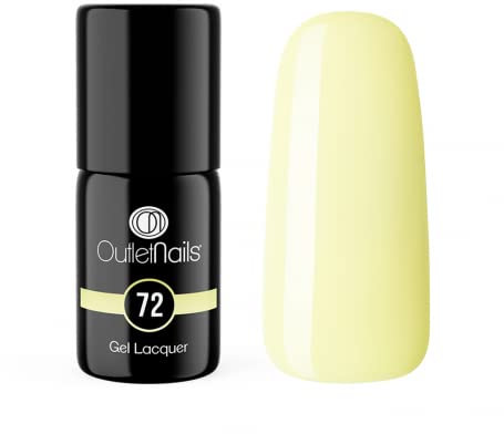 Esmalte Semipermanente 11ml - Gel Lacquer - Esmalte de uñas - Outlet Nails (Amarillo Pastel)