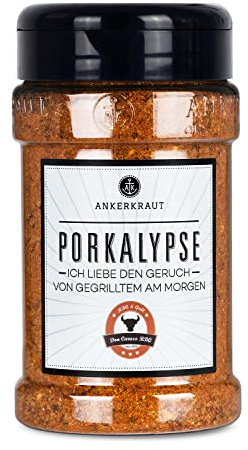 Ankerkraut Porkalypse Gewürz, 240g im Streuer, Mischung Würzender Zutaten für Schwein-Fleisch, Lecker Grillen Premium Qualität