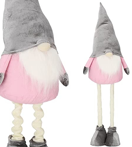 SPRINGOS Weihnachtswichtel Weihnachtszwerg Gnom 60-86 cm Höhenverstellbar Dekofigur