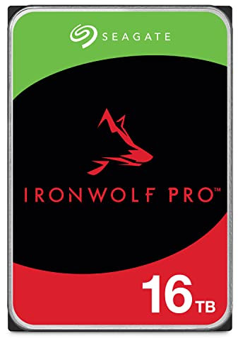 Seagate IronWolf Pro 3.5 16TB Hard Disk interno HDD CMR 3,5 Recupero Dati ST16000NT001 PC 6Gb/s 256MB 7200rpm Funzionamento 24 ore