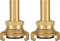 POPPSTAR 2er-Set Messing Saug- und Hochdruckkupplung (System Geka Kupplung 3/4 Zoll Schlauchtülle) mit Dichtung und Kontermutter, für 19mm Schlauch-Innendurchmesser
