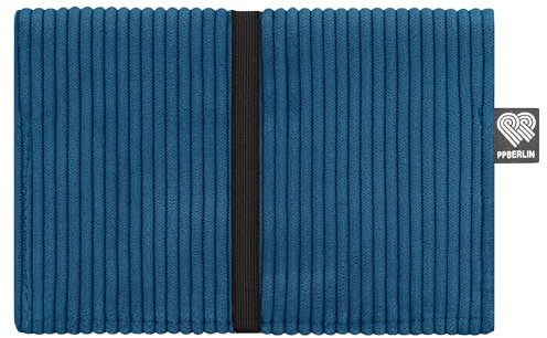 PP-Berlin Tabaktasche, Tabakbeutel, Cord blau, Vegan, Handgenäht in Berlin für Damen, Herren, Unisex.