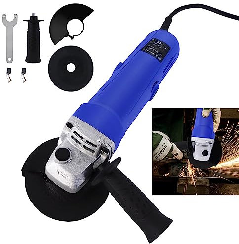 Corded Angle Grinder Lightweight Angle Grinder, 115 Xp22.23X 6mm Max.Grinding Wheel, 750W Professional Angle Grinder, 230V Electric Angle Grinder for Cutting Sanding Grinding Polishing