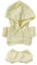 niannyyhouse 20cm Plüsch Puppe Kleidung Elastische Solide Sportbekleidung Anzüge Hoodie Hosen Weiche Gefüllte Plüschtier Dress Up Zubehör (Beige, 20cm)