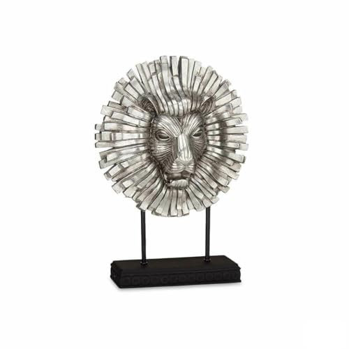 Gift Decor Dekofigur Löwe Silber 28 x 38,5 x 11,5 cm (4 Stück)