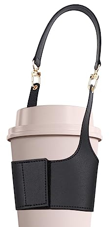 Porte-Bouteille d'eau - Porte-Bouteille en Cuir - Autocollants Magiques pour Conservation de la Chaleur, Accessoires pour Bouteille d'eau, Housses pour randonnée, Voyage