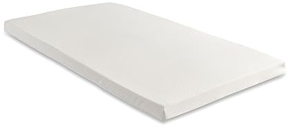 Starlight Beds Matratzenauflage aus Memory-Schaum, 5 cm dick, mit abnehmbarem, waschbarem Bezug, Weiß, 180 x 200 x 5 cm