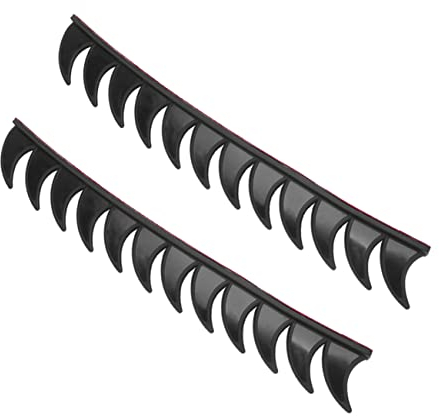 DOITOOL 2 Stück Aufkleber Decals Schwarz Geschwungenes Design für Damen Herren Dekorative Sägen