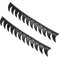 DOITOOL 2 Stück Aufkleber Decals Schwarz Geschwungenes Design für Damen Herren Dekorative Sägen