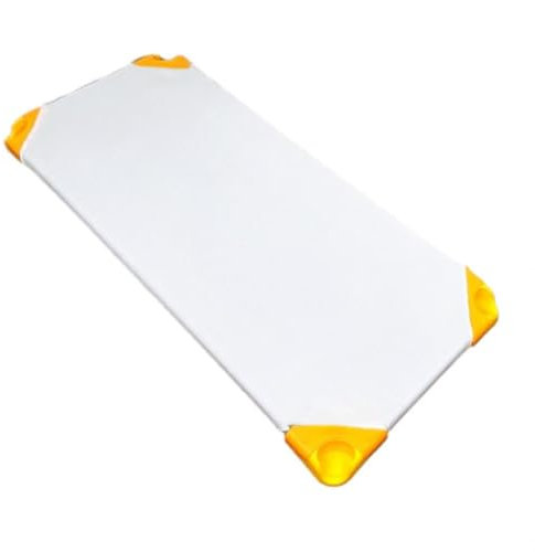 Sabana Bajera para Hamaca de guarderia con 4 Gomas.Sábanas Bajeras para Cuna Apilable de Guardería.145x69cm (1ud Blanco)