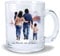 Kiwistar Taza de cristal transparente – Mejores amigos – Familia Baby – Personalizada con texto personalizado – personalizarlo tú mismo – Personalizar tazas – con nombre – Taza con diseño