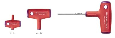 PB SWISS TOOLS Cross Handle Hexagonal Bar Screwdriver Opposite Side Dimensions: 2.4 inches (6 cm), Total Length: 31.5 inches (80 cm), 47.2-31.5 inches (1206-6-80