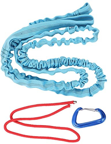 Eujgoov Bike Tow Rope for Kids, MTB,Bike Tow Rope Bicycle Tow Rope & Cycling Stretch Bungee Pull Strap for Riding Further with Your Child Bicycle, Compatible with Any Bicycle