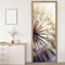 3D Türaufkleber Abstrakte Pusteblume Türtapete Wandbild Selbstklebend PVC Wasserdicht Abnehmbar Türfolie TürPoster Fototapete Wohnzimmer Schlafzimmer küche bad büro Dekoration B90 x H200cm