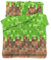 FEBE Bettwäsche Pixel Bettbezug-Set 135x200 + Kissenbezug 2 Teilig mit Reißveschluss