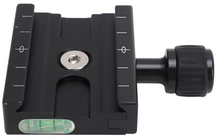 Quick Mount Plate Clamp, 60 Mm 3/8 To 1/4 Inch Thread, 3 Levels, CNC Machined Quick Release Plate Clamp, Non-slip Button with Key for Tripod