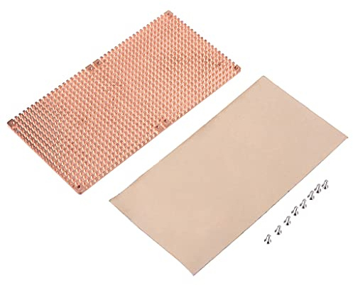 Bydezcon GPU Full Cover GPU Kupfer PC Kühlung Rückplatte für Grafikkarte 3090/3080 Cooling Full Cover Plate